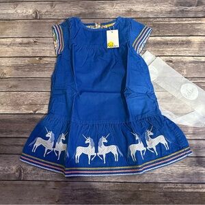 Mini boden unicorn cord dress nwt